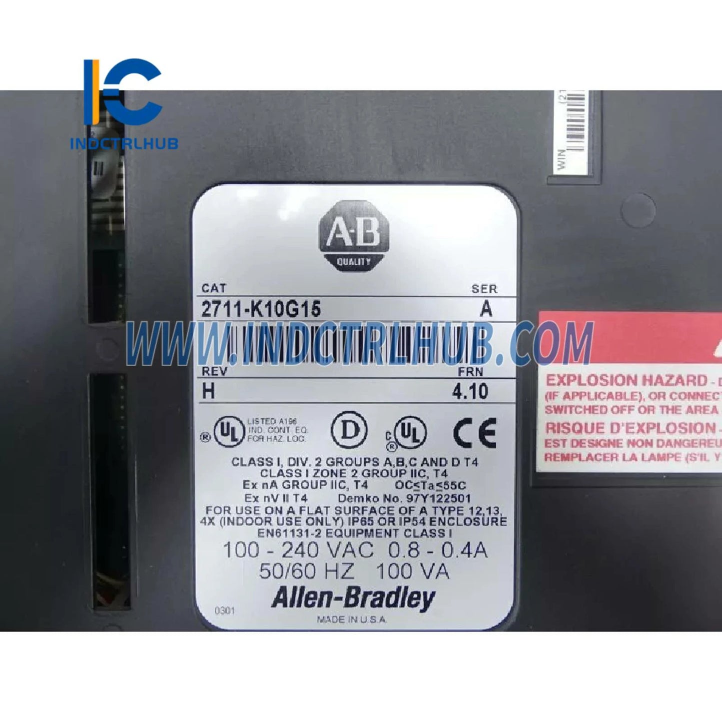 Allen-Bradley 2711-K10G15 PanelView 1000 операторлық терминал
