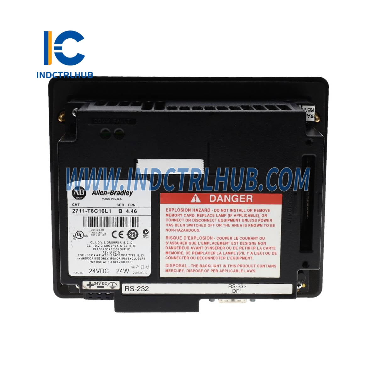 ALLEN BRADLEY 2711-T6C16L1 PanelView com Suporte para Cartão SD