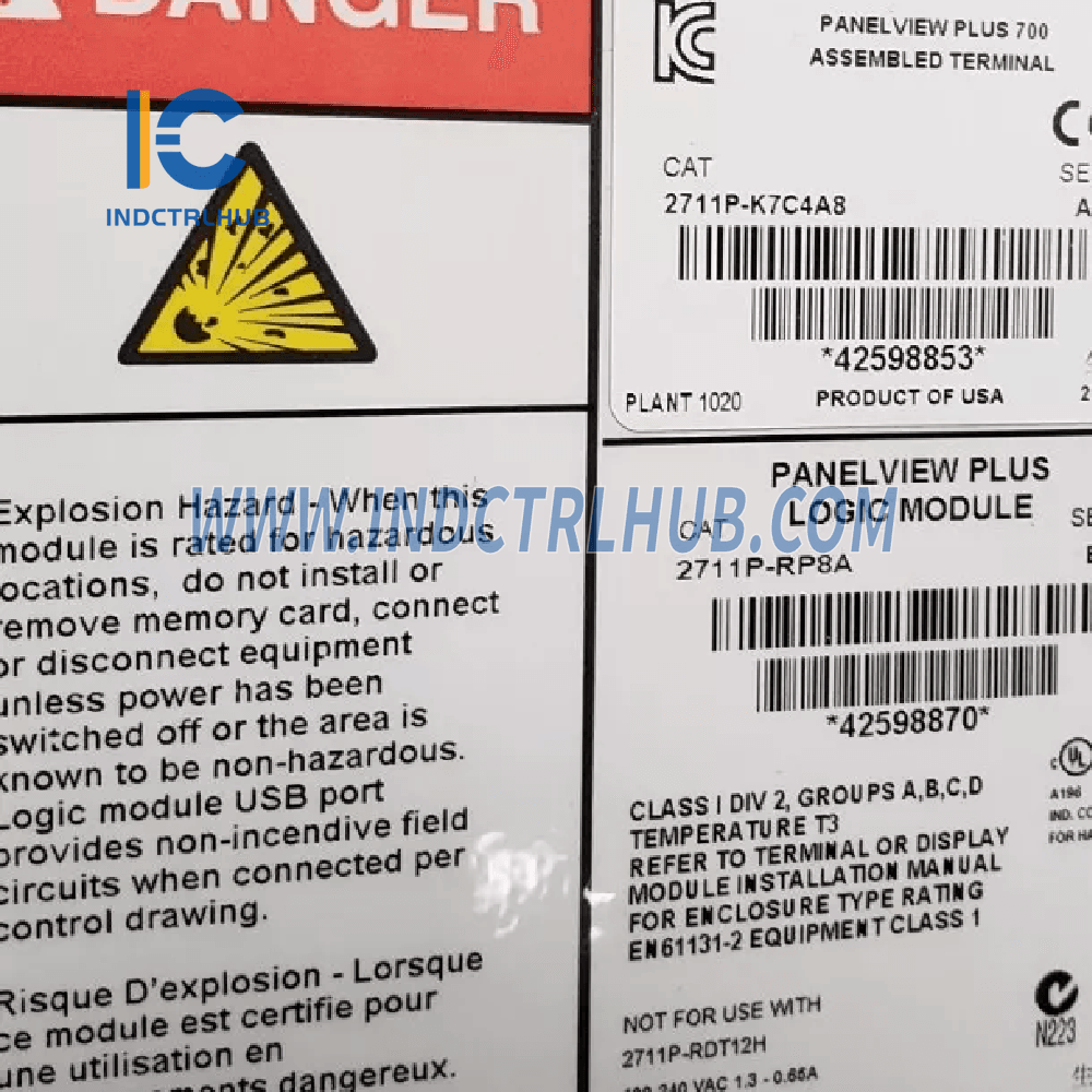 Allen-Bradley 2711P-K7C4A8 Terminal PanelView Plus