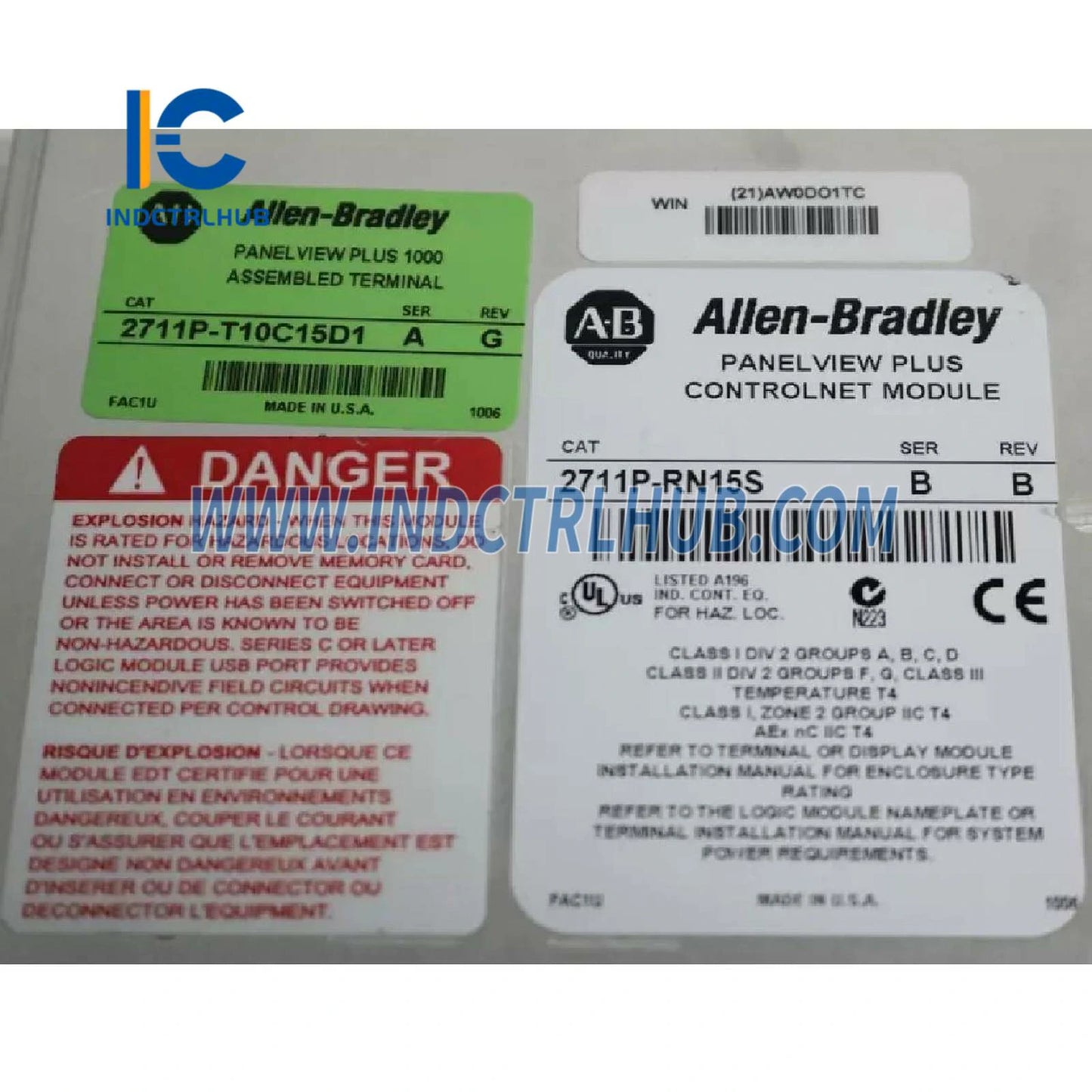 ALLEN BRADLEY 2711P-T10C15D1 ПанелView Plus 1000 Операторски терминал