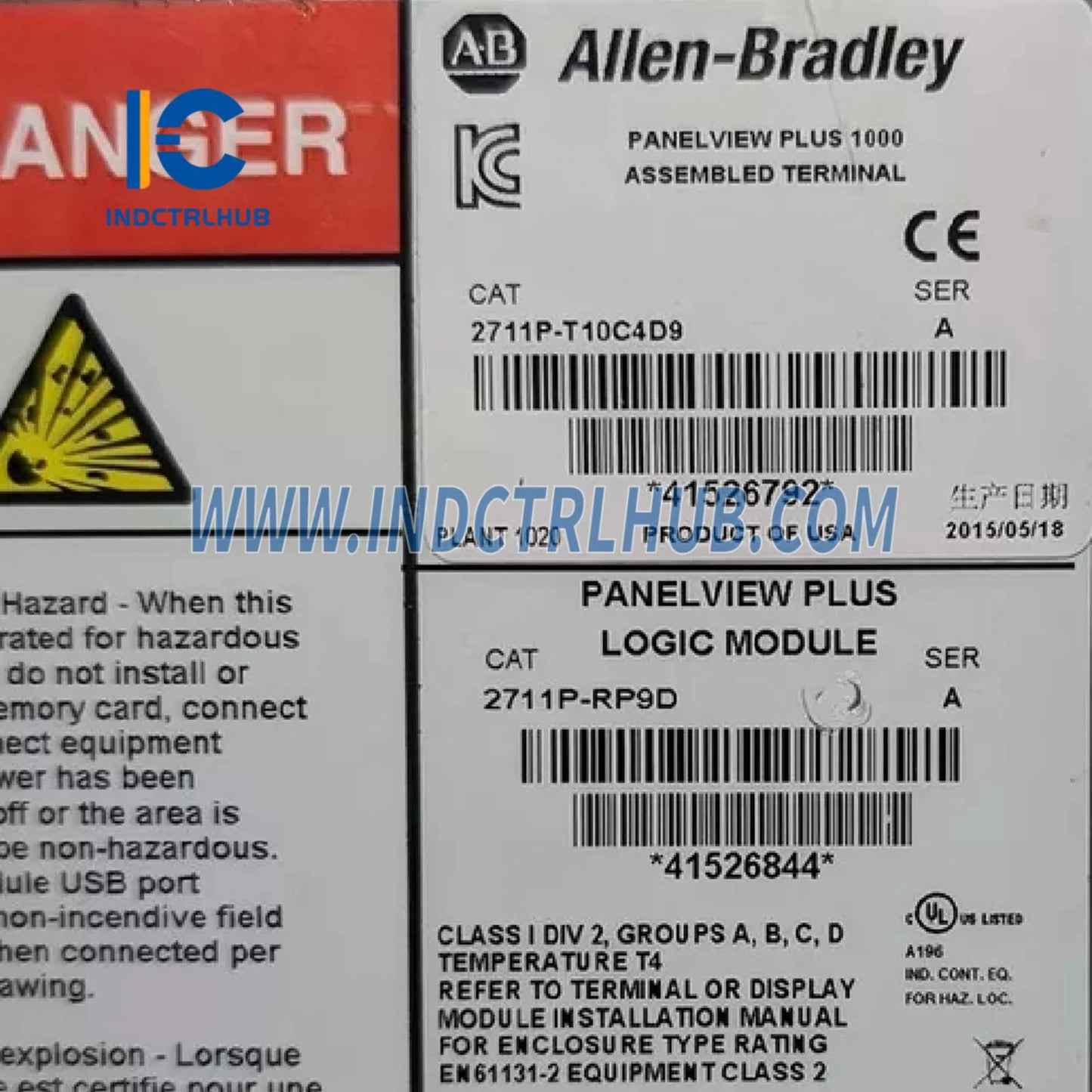 Allen-Bradley 2711P-T10C4D9 PanelView Plus terminál