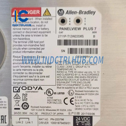 ALLEN BRADLEY 2711P-T12W22D8S PanelView Plus 7 Standaard