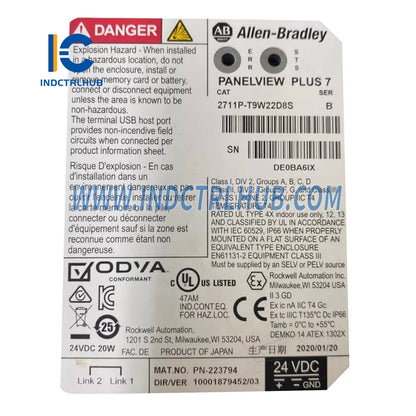 ALLEN BRADLEY 2711P-T9W22D8S PanelView Plus 7 Standard