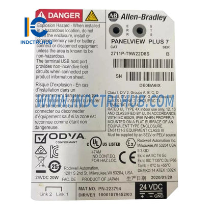 ALLEN BRADLEY 2711P-T9W22D8S PanelView Plus 7 Standaard