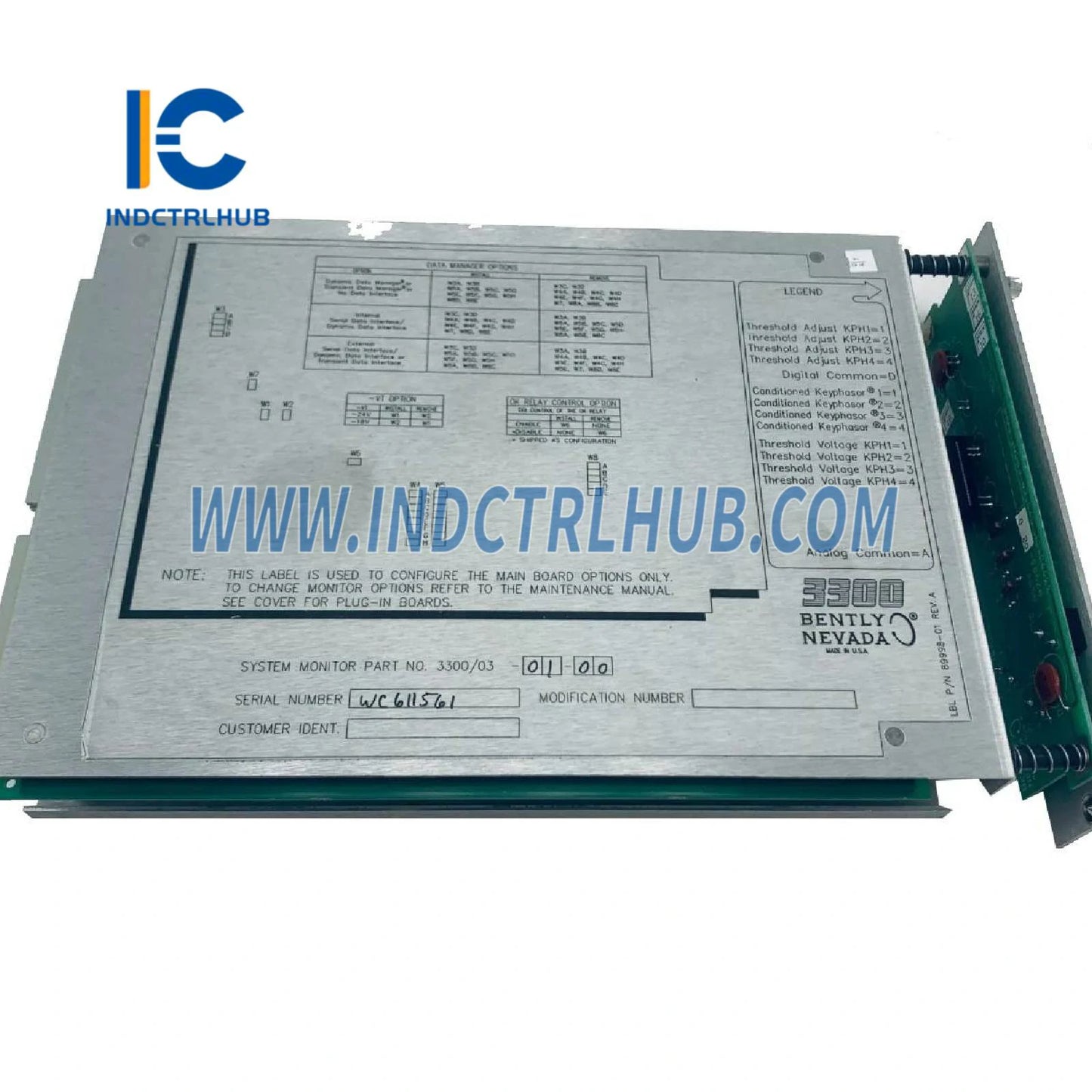 Bently Nevada 3300/03 3300/03-01-00 Sistem za nadzor