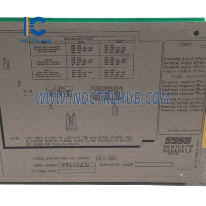 Bently Nevada 3300/03-01-01 System Monitor