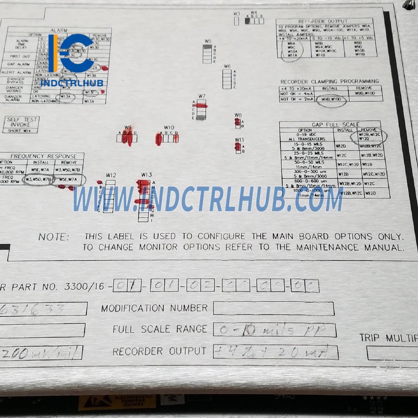 Bently Nevada 3300/16-01-01-02-00-00-00