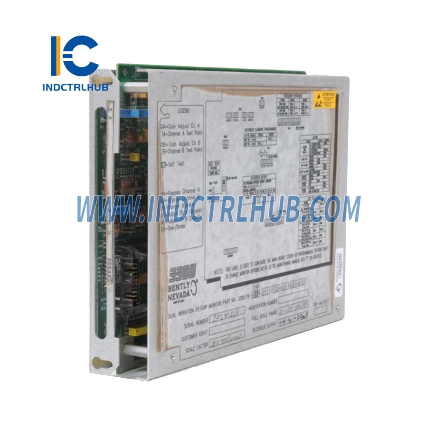 Monitor de Vibración Dual XY/Gap Bently Nevada 3300/16-02-01-00-00