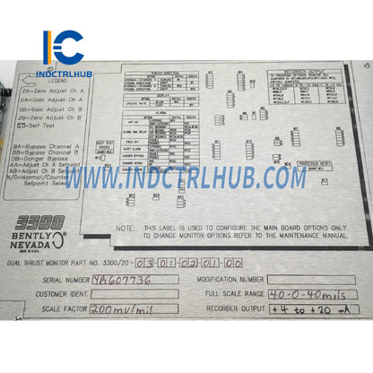 Bently Nevada 3300/20-03-01-02-01-00