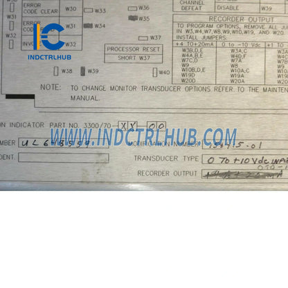 Bently Nevada 3300/70 Dual Valve Position Monitor | 3300 Rack