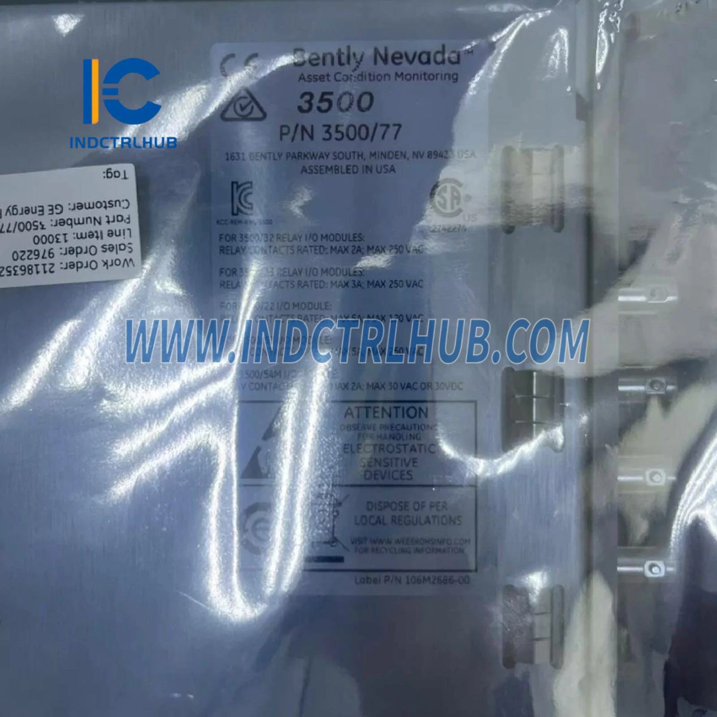 בנטלי נבדה 3500/77M 176449-07 מוניטור לחץ צילינדר רסיפ