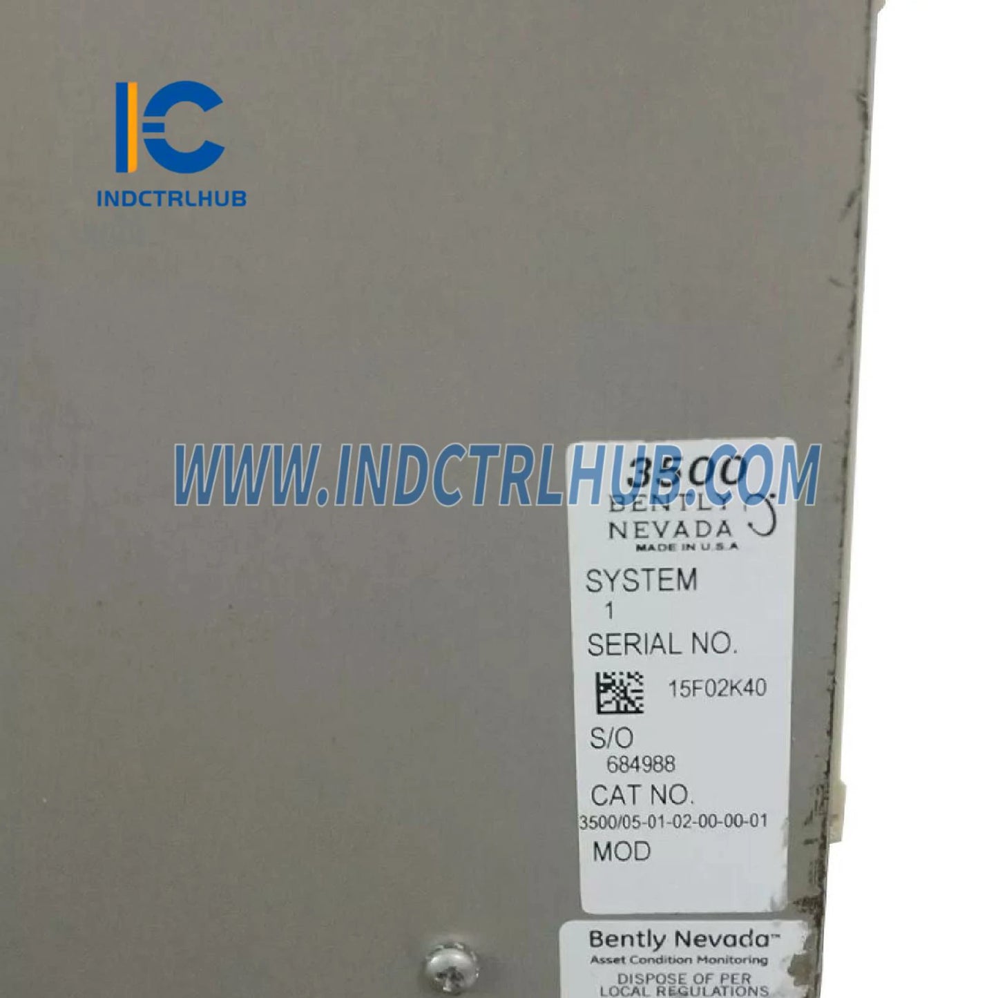 Bently Nevada 3500/05-01-02-00-00-01 sistēmas statīvs