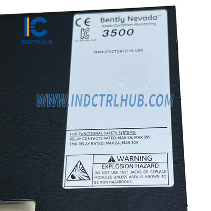Bently Nevada 3500/05-01-02-00-00-01 sistēmas statīvs