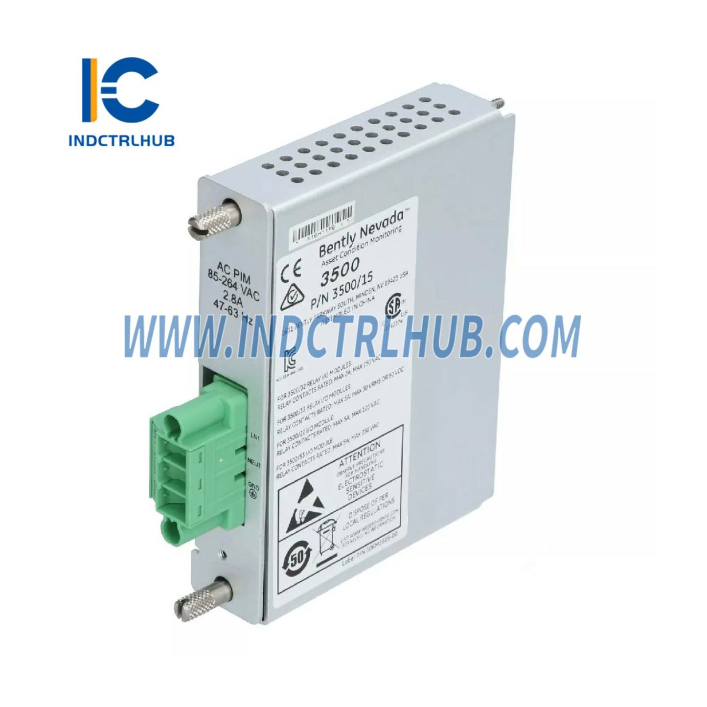 Bently Nevada 3500/15-05-05-00 106M1079-01+106M1081-01 Захранвания за променлив и постоянен ток