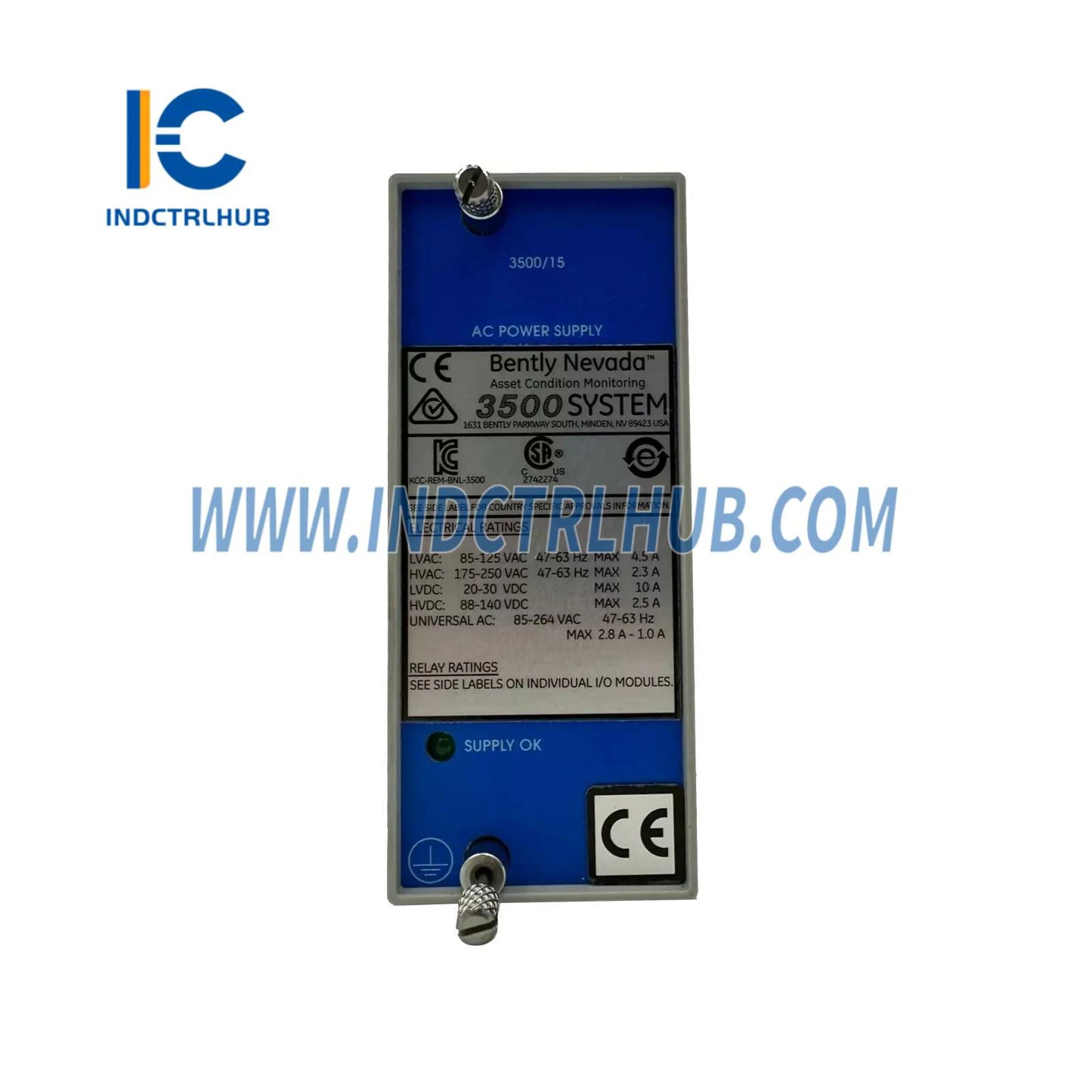 Bently Nevada 3500/15-07-07-00 AC i DC napajanja