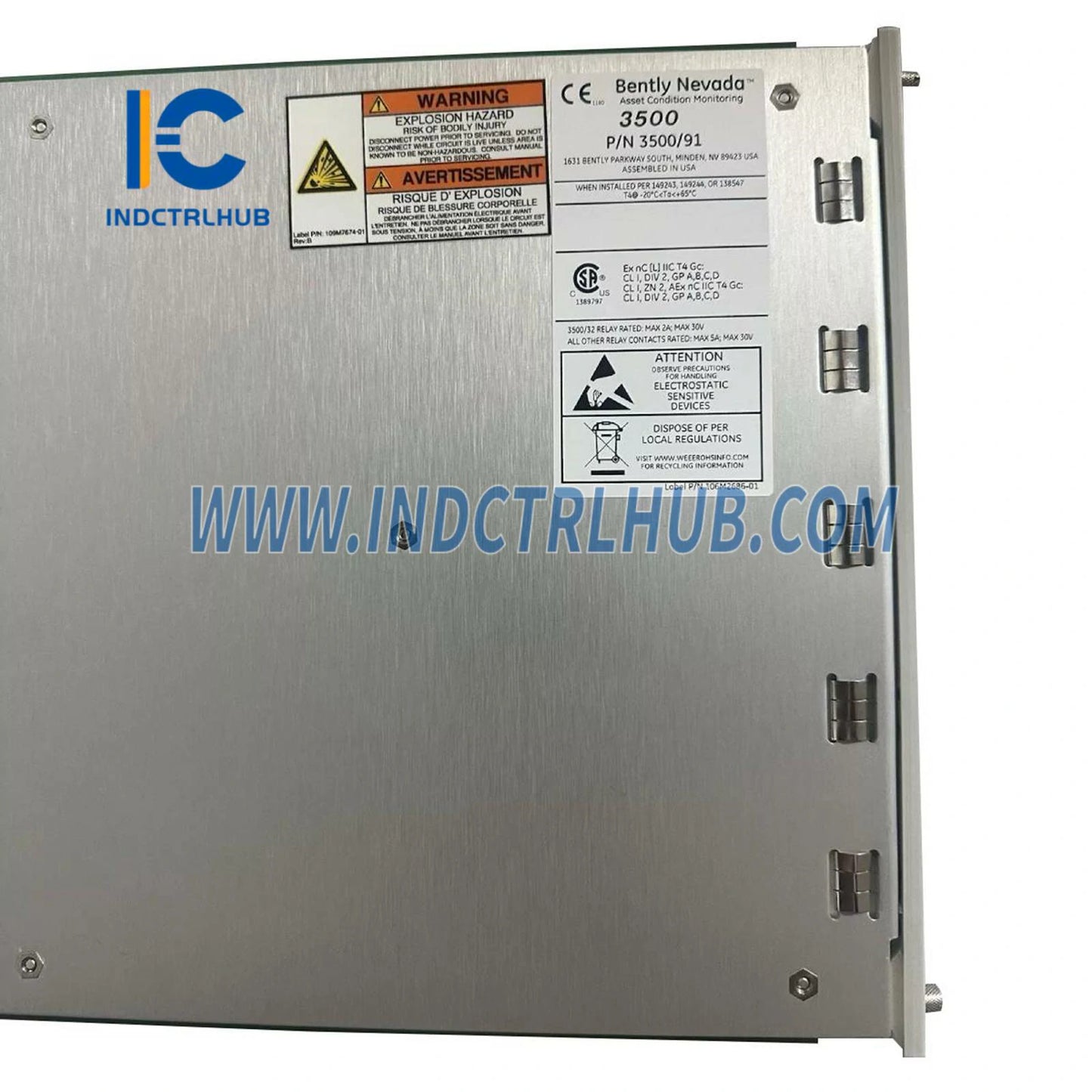 Bently Nevada 3500/91 161204-01 EGD Poortmodule