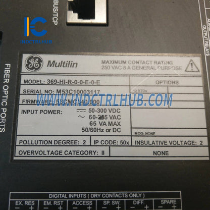 GE 369-HI-R-0-0-E-0-E Relay Perlindungan Motor