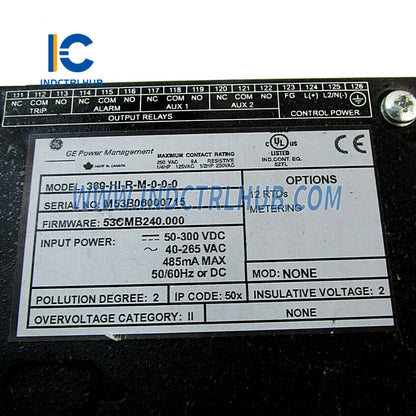 GE 369-HI-R-M-0-0 Motor Protection Relay