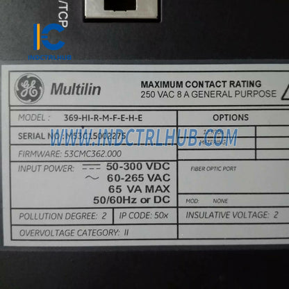 GE 369-HI-R-M-F-E-H-E Motor Boshqaruv Releysi