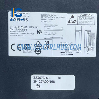 Bently Nevada 3701/55 323073-01 ADAPT ESD 4 kanálový reléový výstupný modul