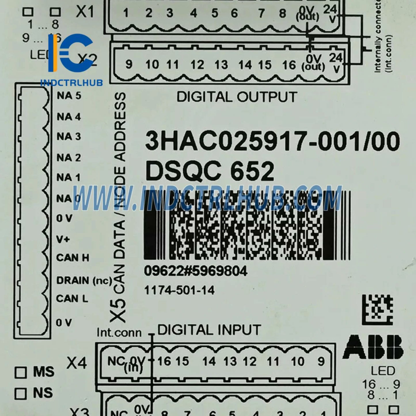 3HAC025917-001 | ABB DSQC 652 I/O модул