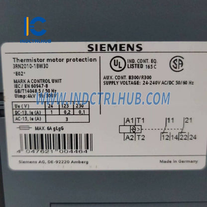 Siemens 3RN2010-1BW30 Thermistor motor protection relay