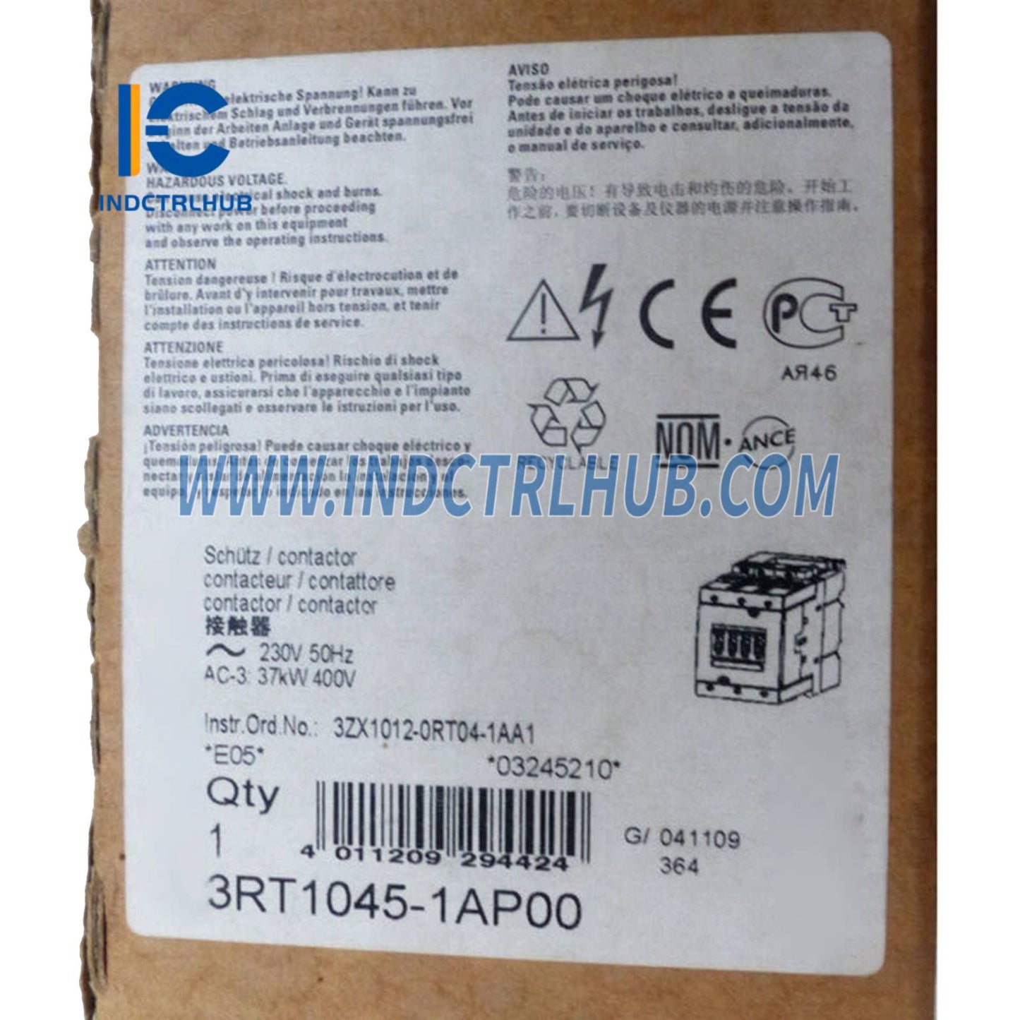 Siemens 3RT1045-1AP00 Power contactor