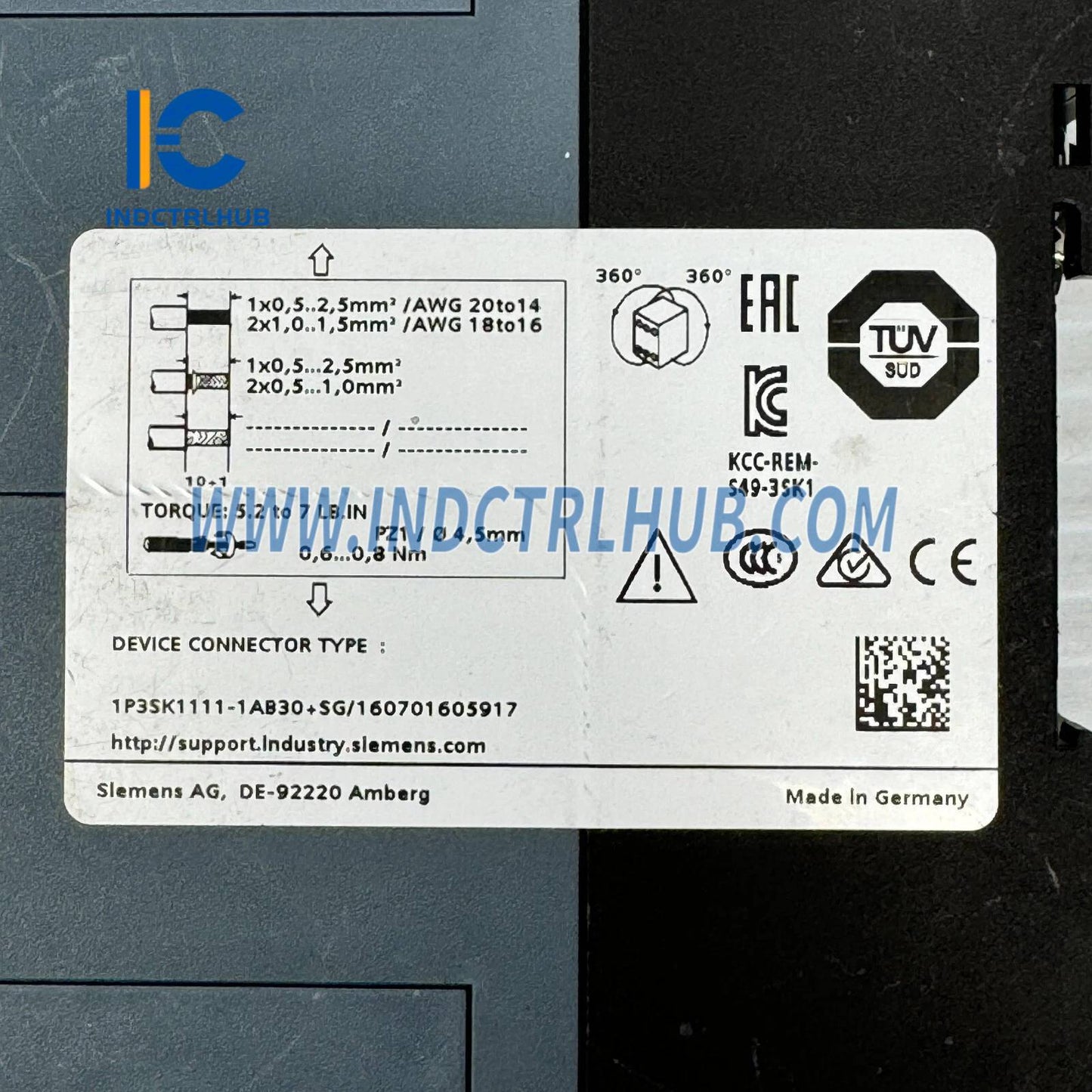 Siemens 3SK1111-1AB30 SIRIUS safety relay, Basic unit