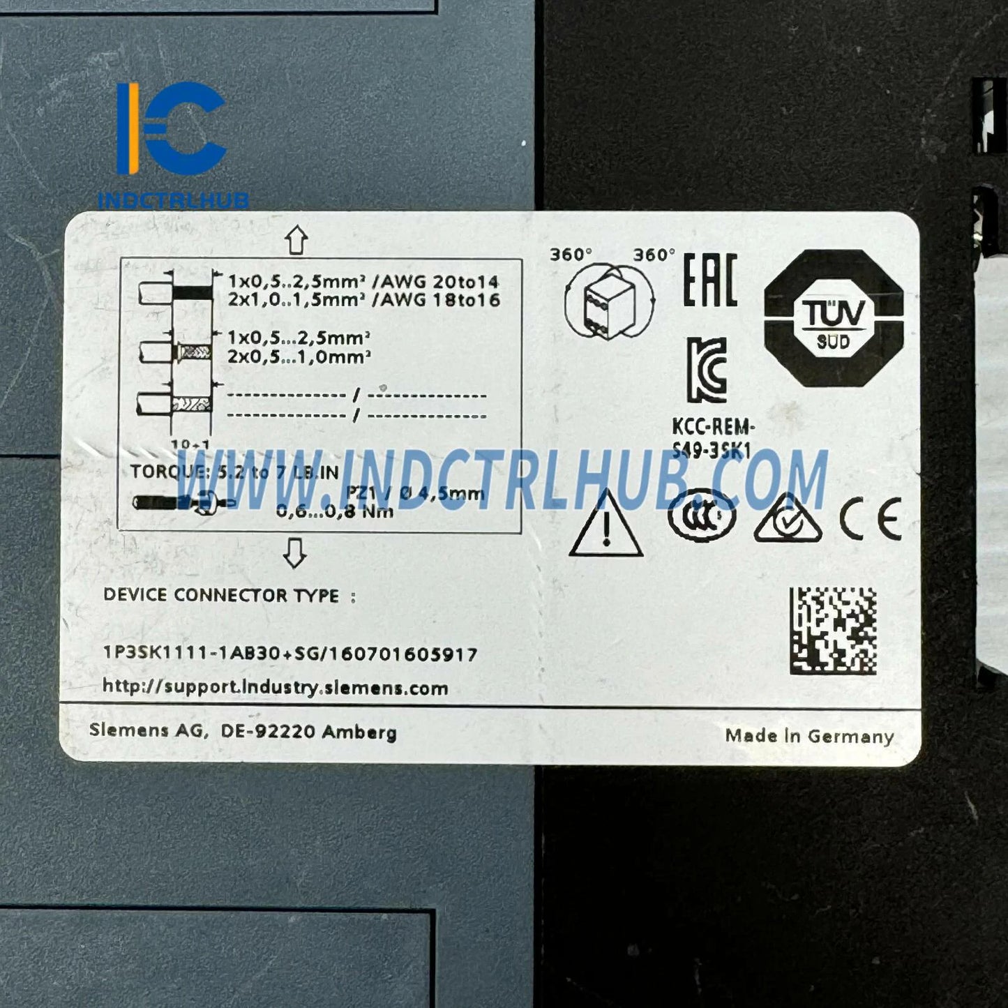 Siemens 3SK1111-1AB30 SIRIUS Safety Relay Basic Unit 24V AC/DC