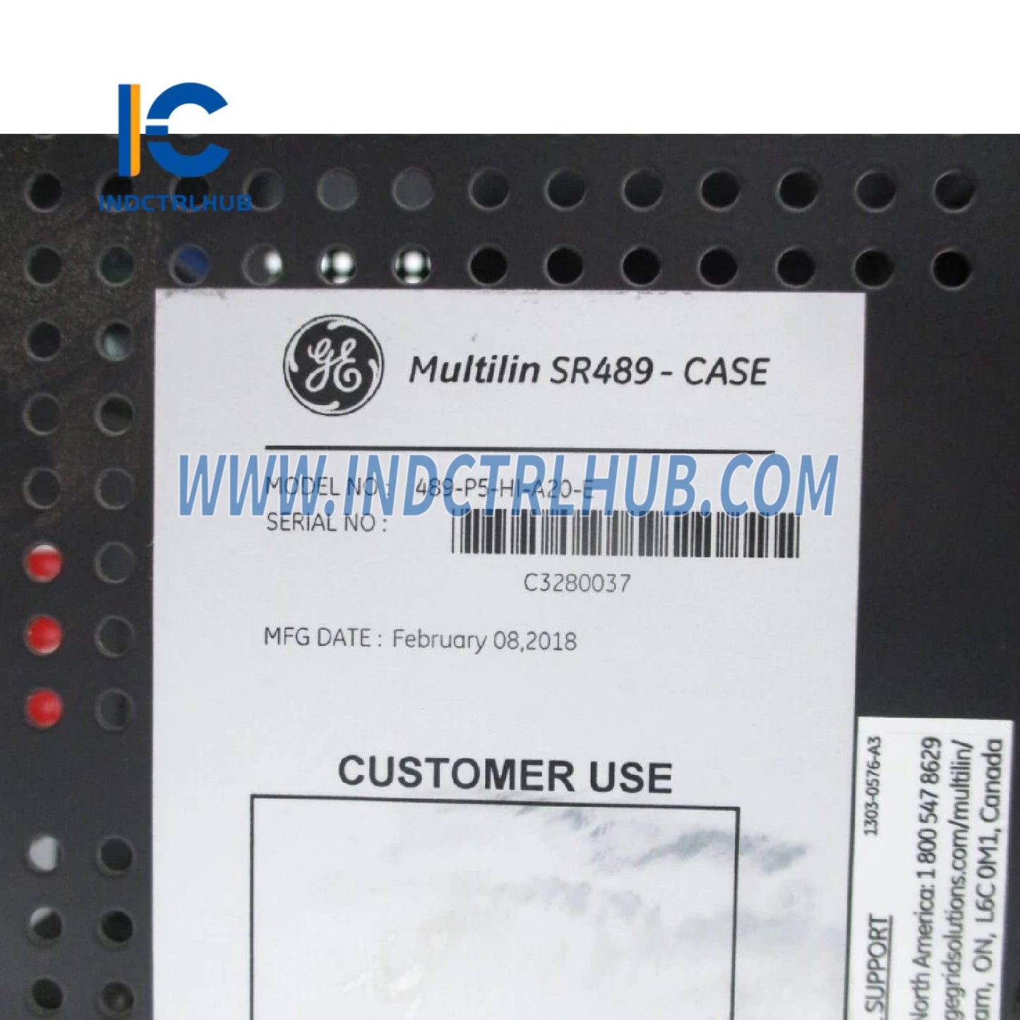 Relé de Gestión de Generador GE 489-P5-HI-A20-E-H