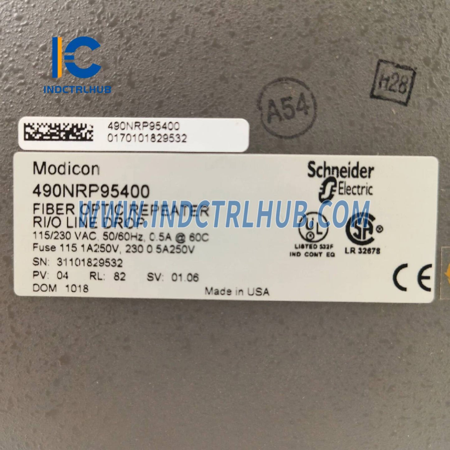 Pengulang Serat Optik Modicon Schneider 490NRP95400