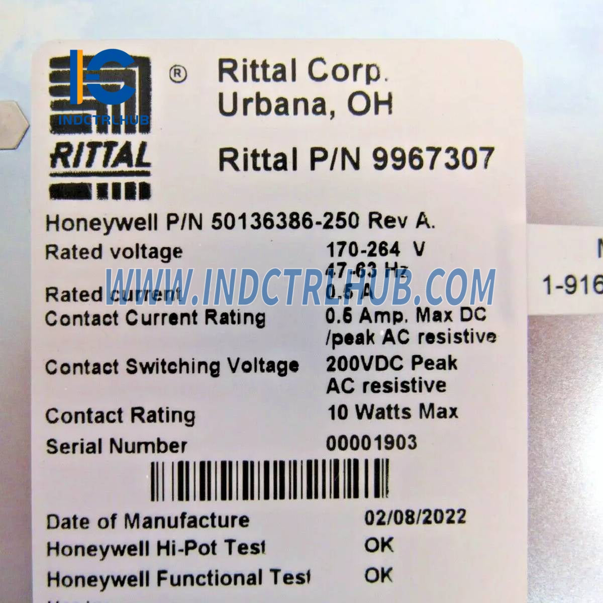 Honeywell 50136386-250 Fan Assembly with Alarm