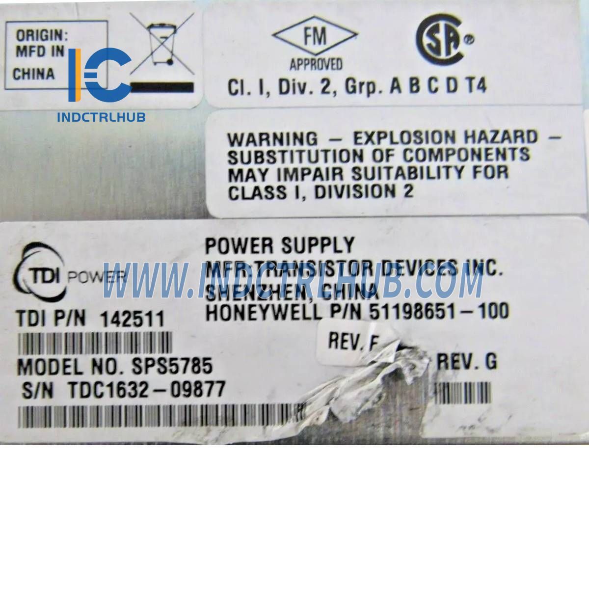 Honeywell 51198651-100 Power Supply
