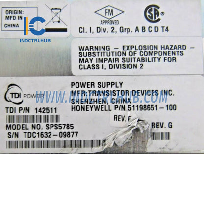 Honeywell 51198651-100 Power Supply