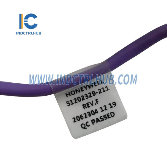 Honeywell 51202329-211 Series C I/O Link Cable Pair, Violet, 4 Drops, 2 meters