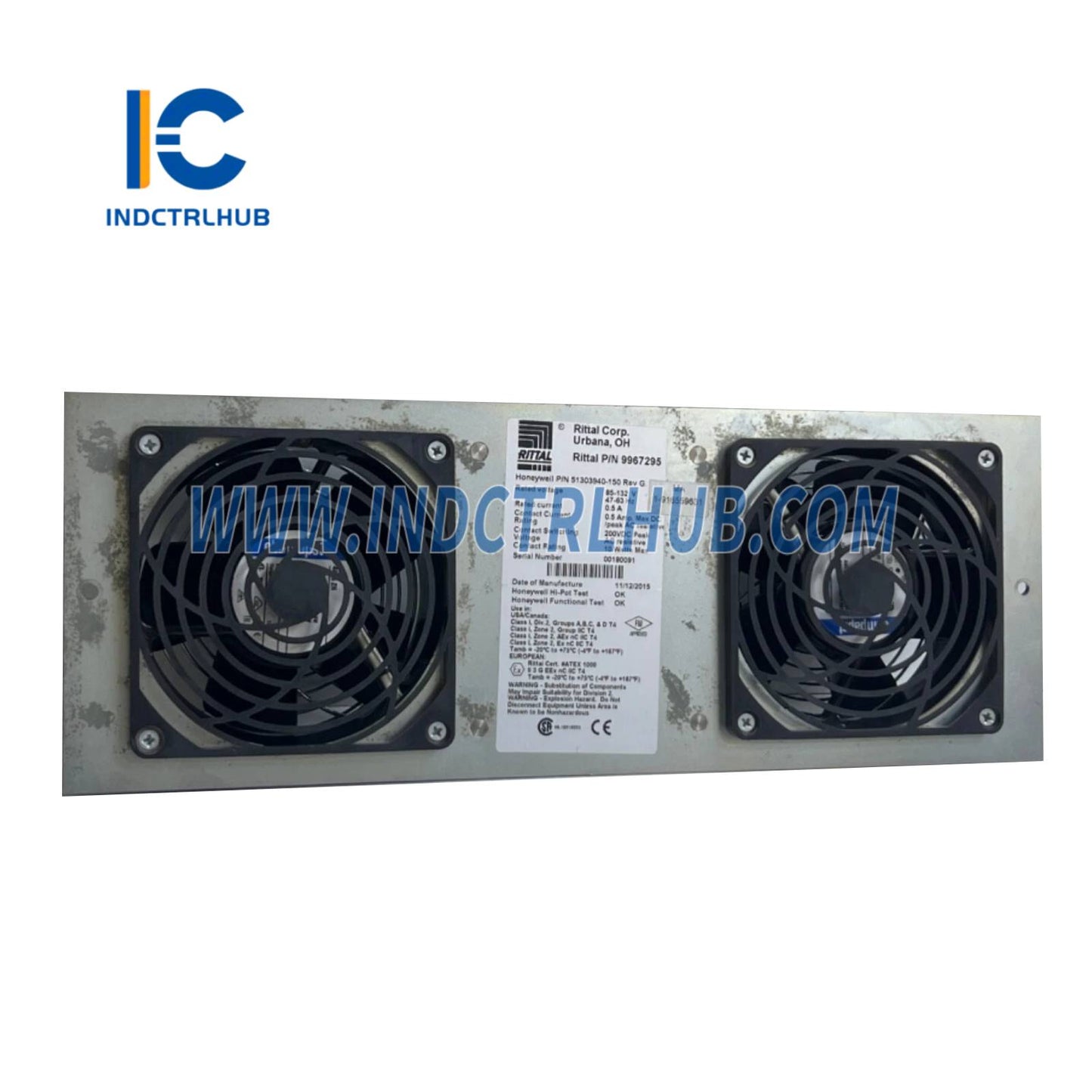 Honeywell 51303940-150 REV G Cabinet Fan Assembly with Alarm