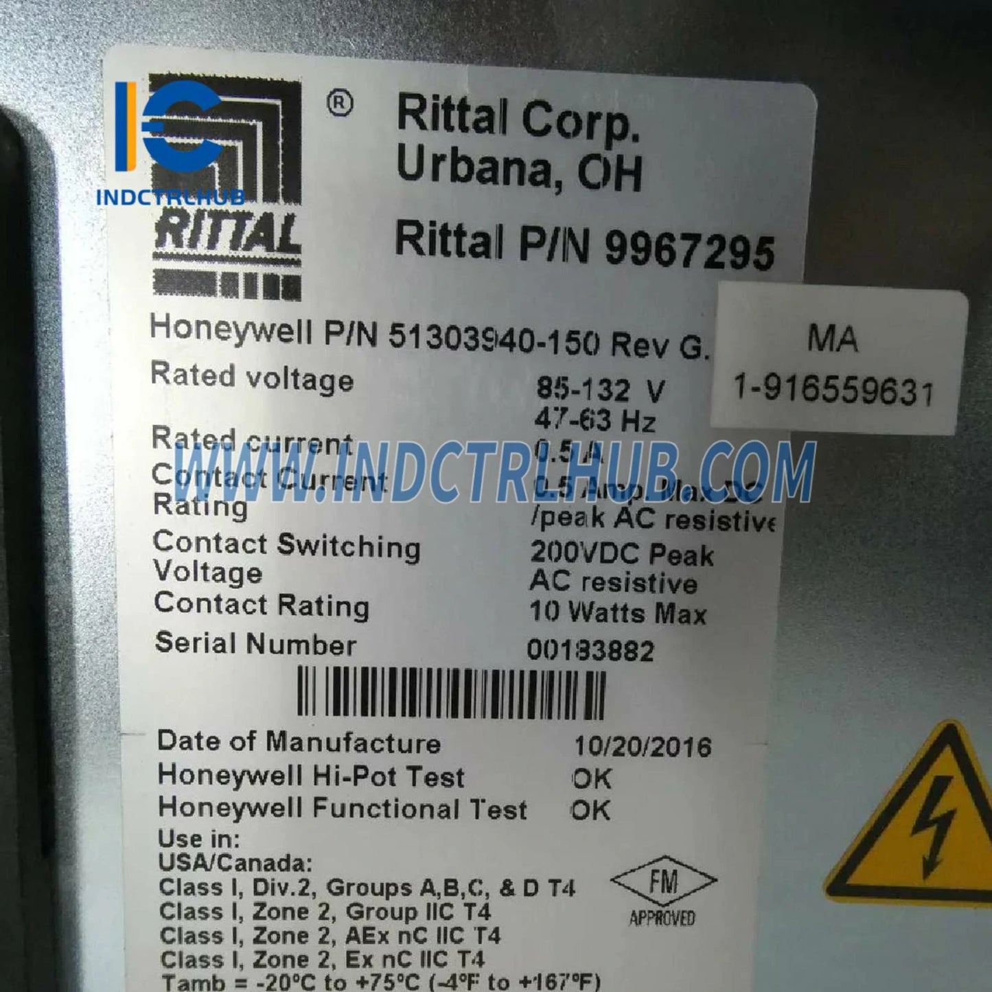 Honeywell 51303940-150 MU-FAN611 Монтаж на вентилатор за шкаф