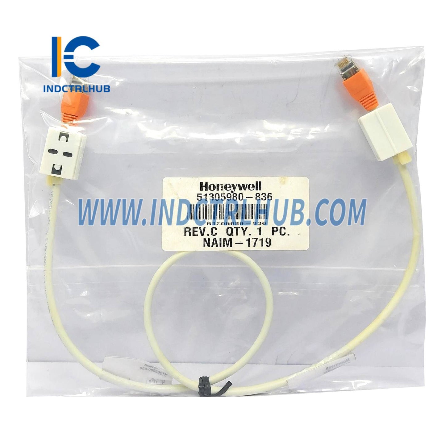 Кабель Honeywell 51305980-836 REVB, резервный контроллер C300, красный