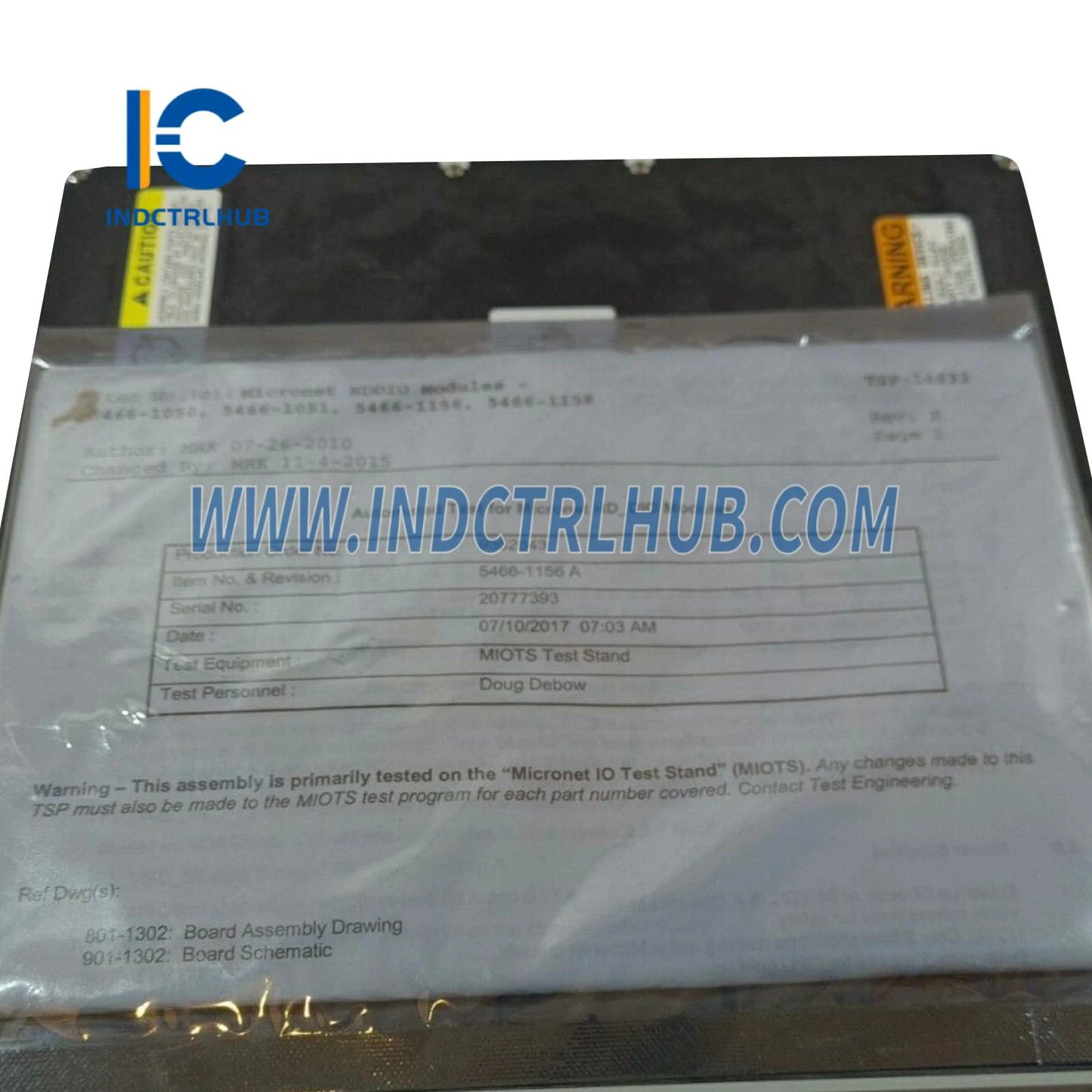 Woodward 5466-1156 MicroNet TMR CPU5200 מודול משופר