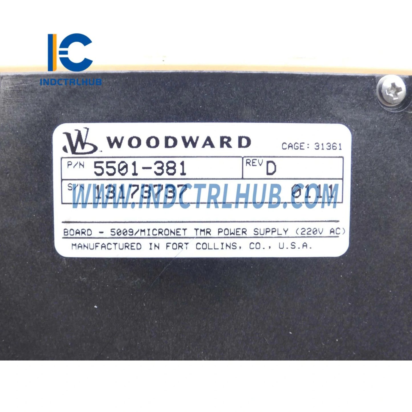 Woodward 5501-381 MicroNet Орталық процессор модулі