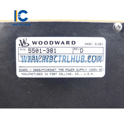 Woodward 5501-381 MicroNet Орталық процессор модулі