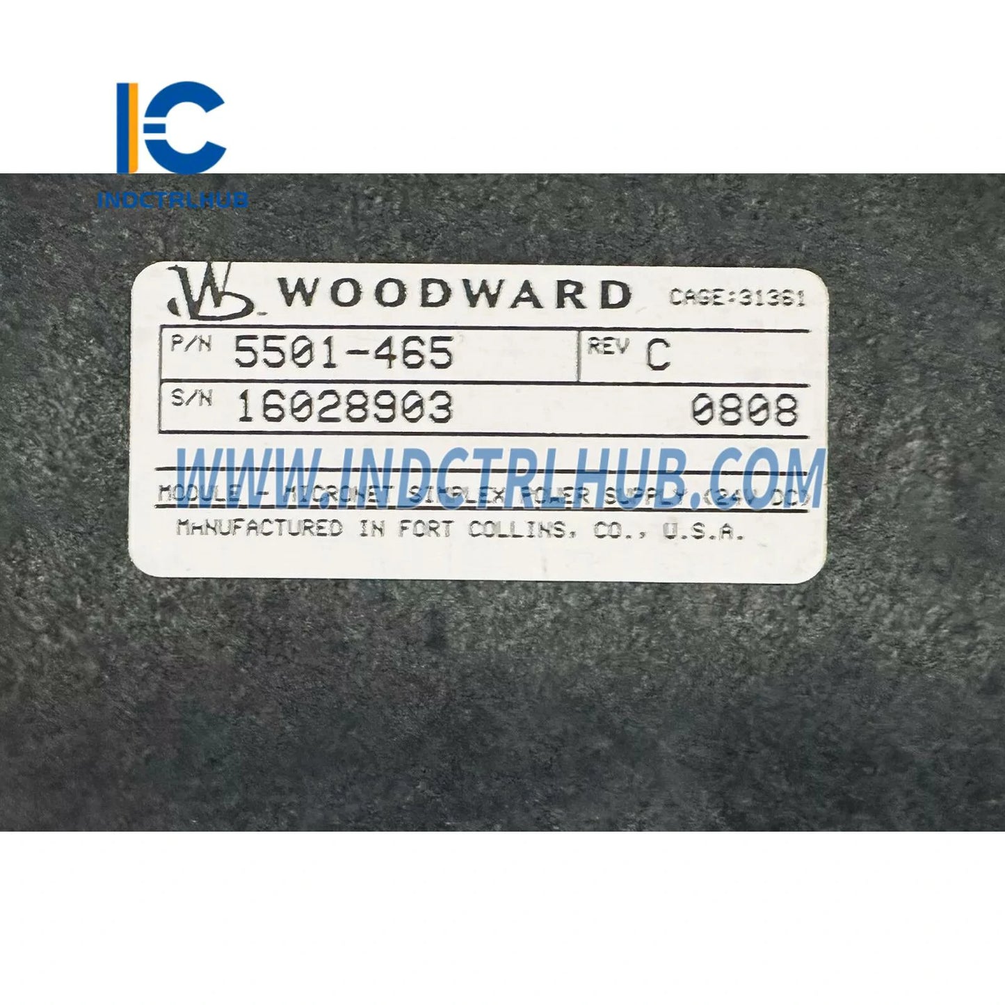 Woodward 5501-465 MicroNet Jednoduchý napájací modul