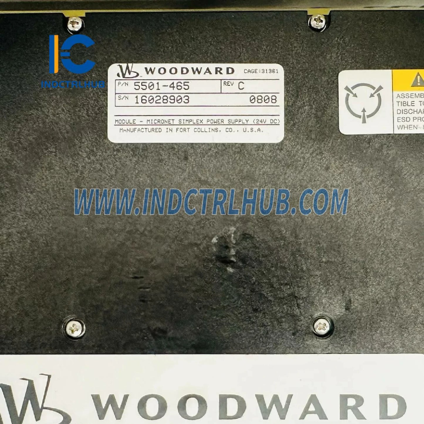 Woodward 5501-465 MicroNet Jednoduchý napájací modul