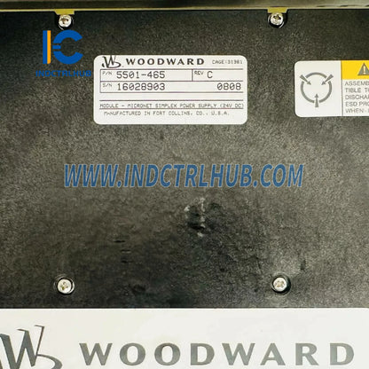 Woodward 5501-465 MicroNet Jednoduchý napájací modul