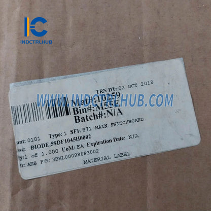 3BHL000986P3002 | ABB 5SDF1045H0002 Dioda Pemulihan Cepat