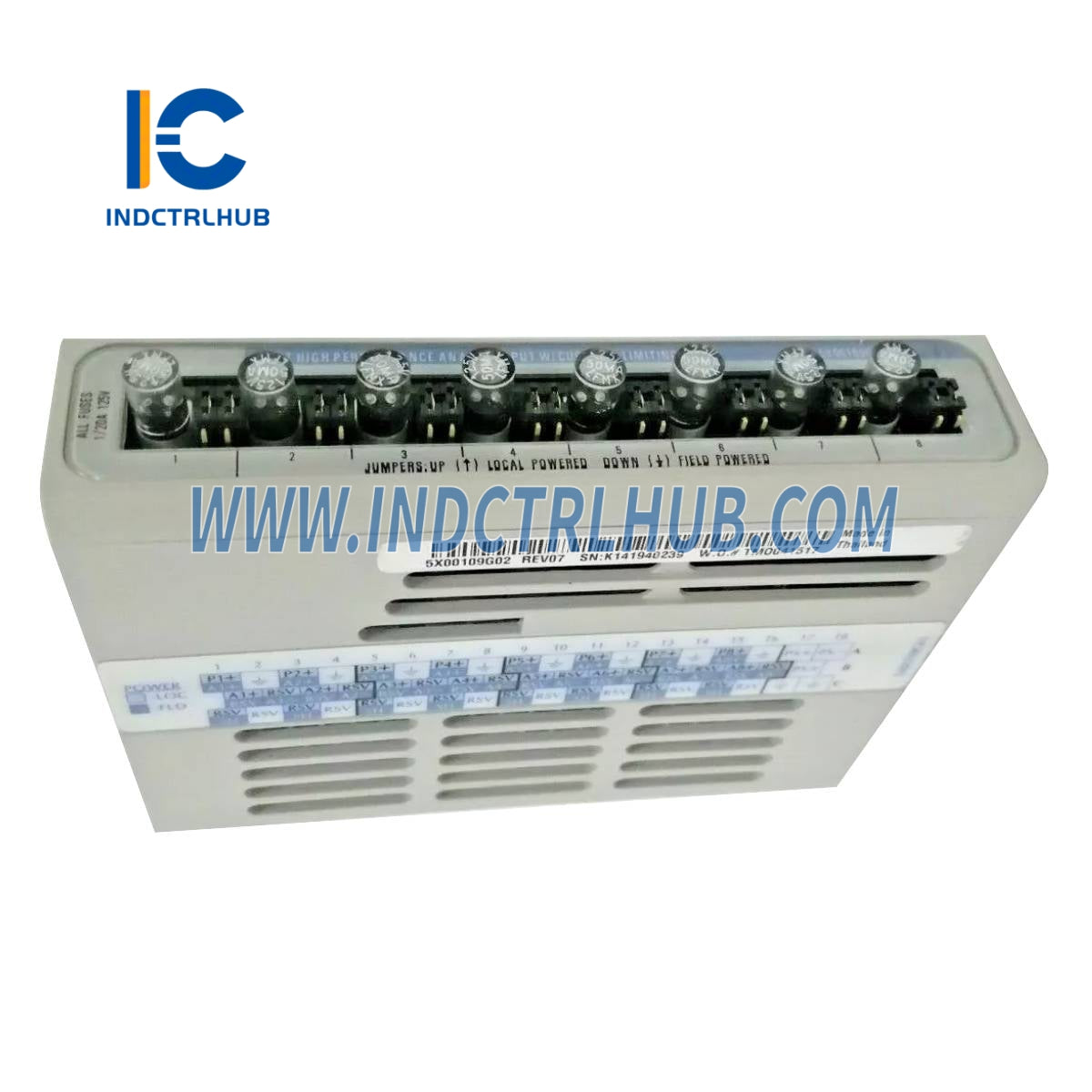 Emerson 5X00106G02+5X00109G02 Ovation HART Módulo de Entrada Analógica de Alto Desempenho