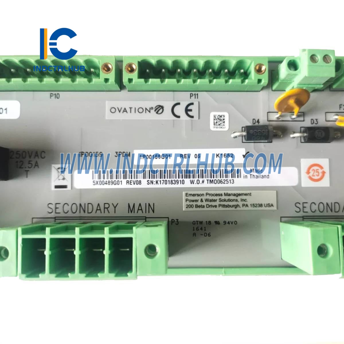 Emerson 5X00489G01 Ovation Power Distribution Module