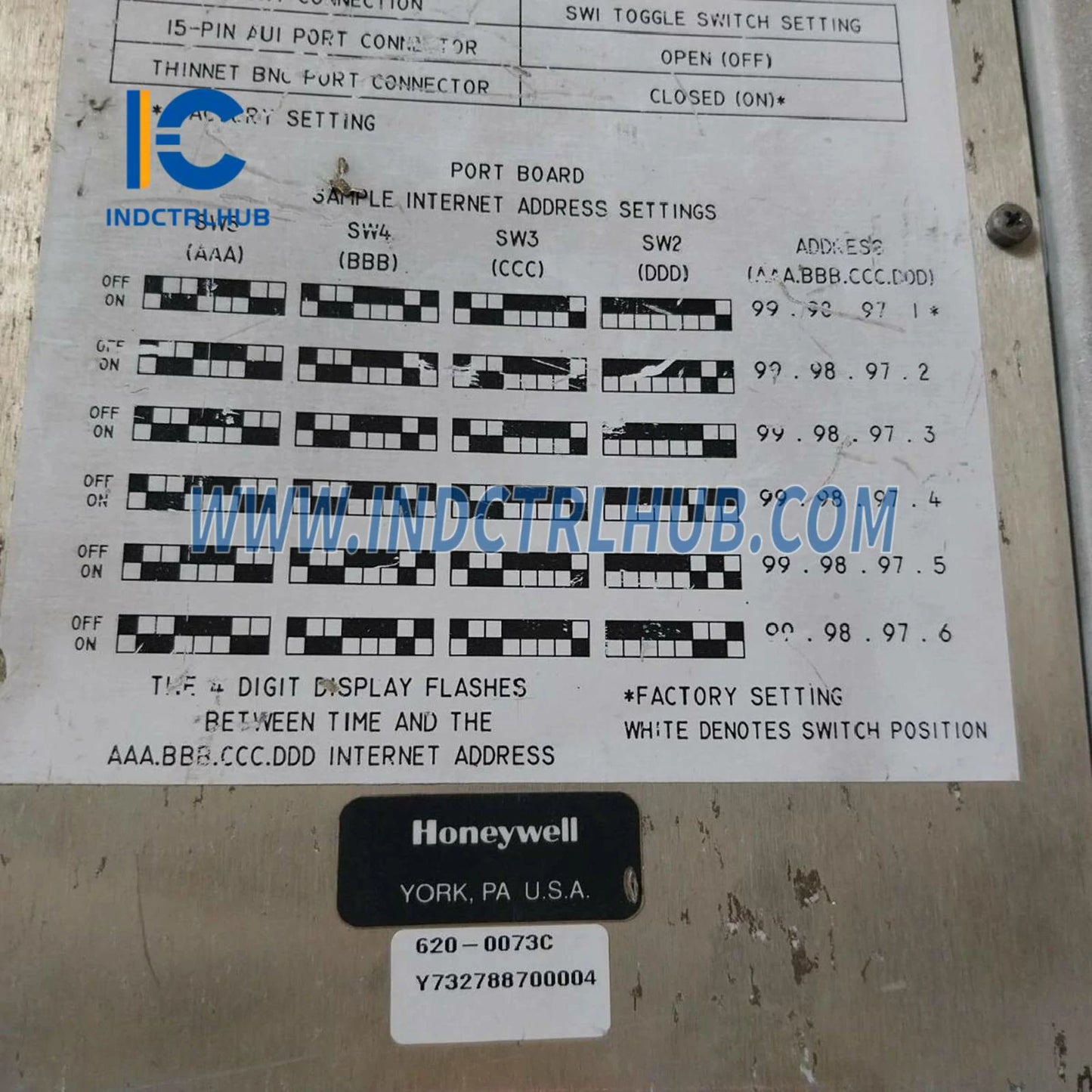 Honeywell 620-0073C Ethernet Loop Processor Module