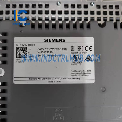 Siemens 6AV2123-2MB03-0AX0 SIMATIC HMI KTP1200 Basic