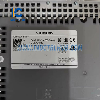 Siemens 6AV2123-2MB03-0AX0 SIMATIC HMI KTP1200 Basic Panel